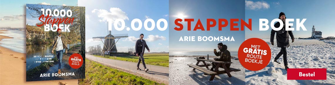 10.000 stappen boek-Arie Boomsma
