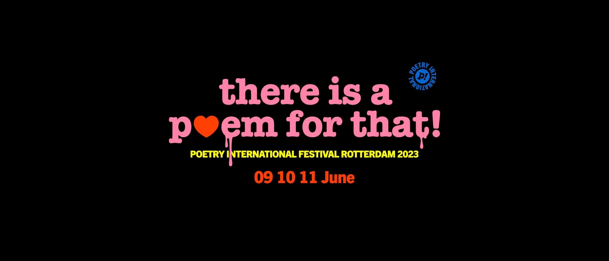 53ste Poetry International Festival Rotterdam