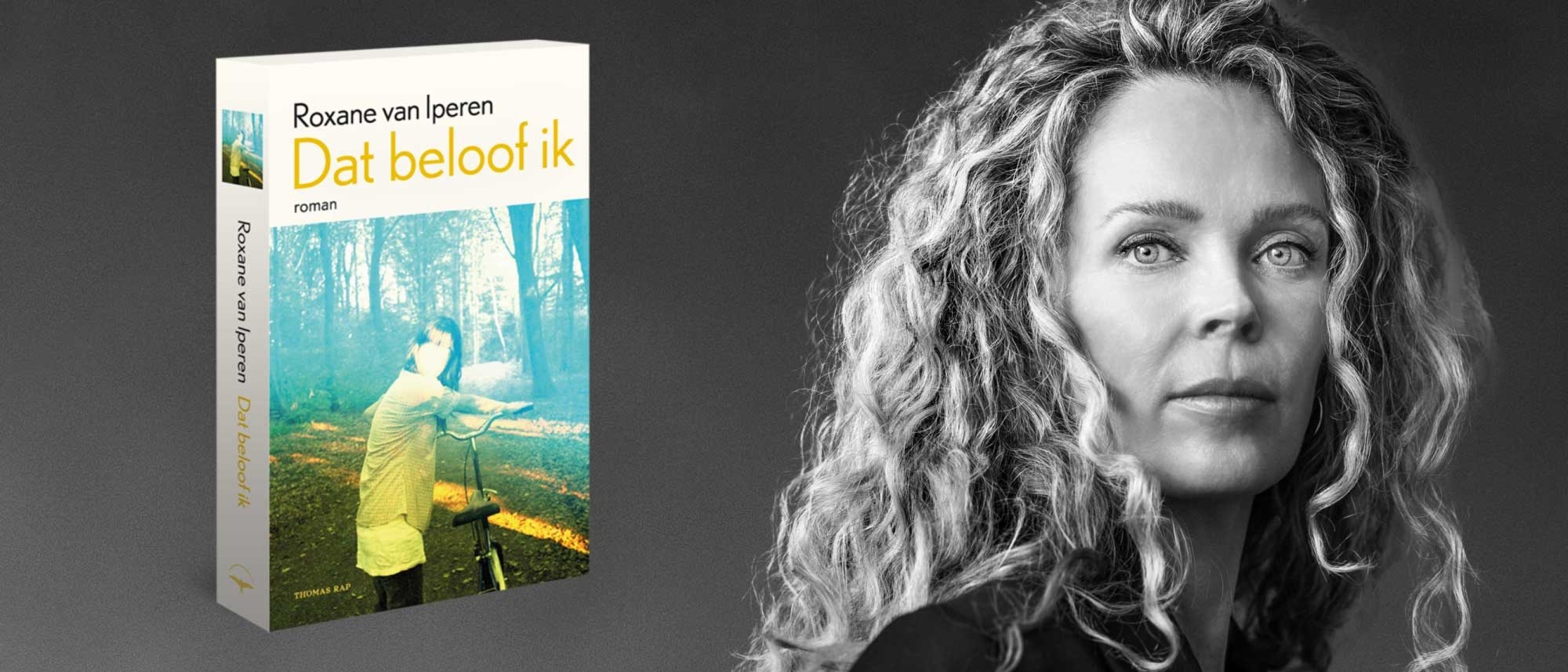 Roxane van Iperen wordt geïnterviewd over haar nieuwe roman Dat beloof ik